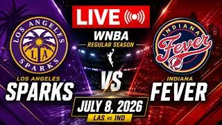 Thumbnail: WNBA LIVE! Los Angeles Sparks vs Indiana Fever | WNBA Regular Season | July 8, 2026 | LAS vs IND