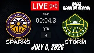 Thumbnail: WNBA LIVE! Los Angeles Sparks vs Seattle Storm | WNBA Regular Season | July 6, 2026 | LAS vs SEA