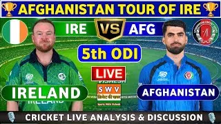 Thumbnail: Afghanistan vs Ireland, 5th ODI Live Match Analysis & Discussion AFG vs IRE 5th ODI Match