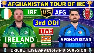 Thumbnail: Afghanistan vs Ireland, 3rd ODI Live Match Analysis & Discussion AFG vs IRE 3rd ODI Match