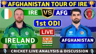 Thumbnail: Ireland vs Afghanistan, 1st ODI Live Match Analysis & Discussion AFG vs IRE 1st ODI Match