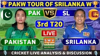 Thumbnail: Pakistan Women vs Sri Lanka Women, 3rd T20 Live Match Analysis & Discussion SLW vs PAKW 3rd T20