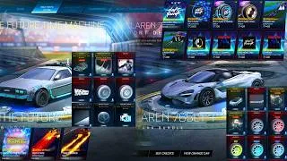 Thumbnail: McLaren 765LT With Daft Punk Items & Back To The Future Time Machine BACK In The Rocket League Shop