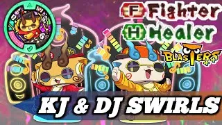 Thumbnail: Character Guide: KJ And DJ Swirls! | Yo-Kai Watch Blasters Plus Plus