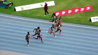 Thumbnail: Twanisha Terry DOMINATES the 100m in Nairobi! 😱🔥 #Shorts