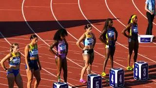 Thumbnail: The Greatest Women's 100m | Thompson-Herah OBLITERATES a World-Class Field