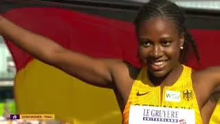 Thumbnail: Judith Mokobe STORMS to Gold! 🥇 Women’s U20 200m Final | Tampere 2025