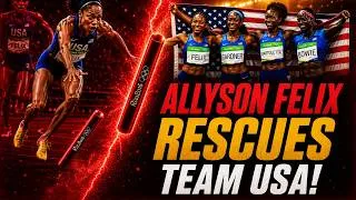 Thumbnail: Allyson Felix’s Baton Drop DISASTER 😳 | How Team USA Won GOLD in the 4x100m Relay, Rio 2016 🇺🇸