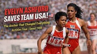 Thumbnail: Evelyn Ashford’s EXPLOSIVE Anchor Run 🇺🇸 | How She SAVED Team USA | Seoul 1988 4x100m