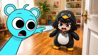 Thumbnail: Sky Caught a Gugugaga Penguin in My House… 🐧 (REAL LIFE!) 😱 Please Help! 🚨