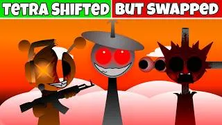 Thumbnail: Sprunki Tetra Shifted But Everyone Is SWAPPED – Crimson Cataclysm + Shifted Pepper’s Take (Fan Mod)