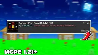 Thumbnail: Cursor Mod For MCPE 1.21+ | Custom Cursor Without Mouse !
