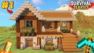 Thumbnail: 🔥BEST START IN MINECRAFT SURVIVAL PE 1.22  || Minecraft Survival Series PE Ep -1 [HINDI]