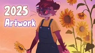 Thumbnail: Art I Drew in 2025 ✦ Furry Art Summary