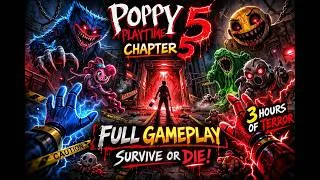 Thumbnail: 3 HOURS of PURE TERROR 😱 | Poppy Playtime Chapter 5. I survive till the end or is this my last tape?