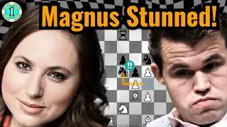 Thumbnail: Magnus Carlsen CRUSHED By #1 Female Player In History w/ Astonishing 4 Move SHOCKER!