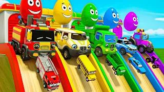 Thumbnail: Color Balls & Sing a Song! | Wheels On the Bus, Baby shark, Bingo | Baby Nursery Rhymes & Kids Songs