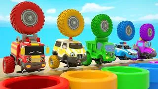 Thumbnail: Sing the awesome song Wheels On the Bus | Guess the color of the wheel - Nursery Rhymes & Kids Songs