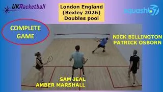 Thumbnail: London 2026 'A' DOUBLES: AMBER MARSHALL & SAM JEAL v NICK BILLINGTON & PATRICK OSBORN (Squash57)
