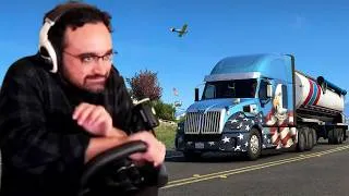 Thumbnail: Squeex becomes the Worst Trucker (American Truck Simulator)