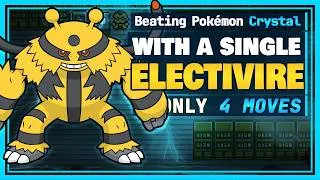 Thumbnail: Solo Challenge: How fast can I beat Pokémon Crystal with Electivire only using just 4 moves?