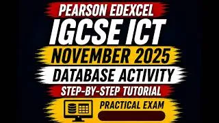 Thumbnail: Pearson Edexcel IGCSE ICT November 2025 – Database Activity