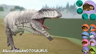 Thumbnail: Albino GIGANOTOSAURUS: O Rei do Sangramento 🩸 | The Cursed Dinosaur Isle 🌴