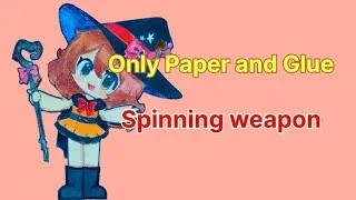 Thumbnail: No wire paper puppet🎀 spinning weapon tutorial 🎀 how to make a paper doll puppet 🎀 wasu art inspired