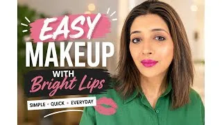 Thumbnail: Quick makeup with bright lips! Do it yourself! 