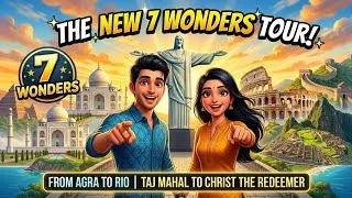 Thumbnail: உலக அதிசயங்களை சுற்றும் AI ஜோடி! 😻 Jeans Movie 7 Wonders Song in AI