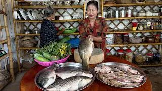 Thumbnail: Sreypov Life Show: River fishes cook for family | Harvest and cooking
