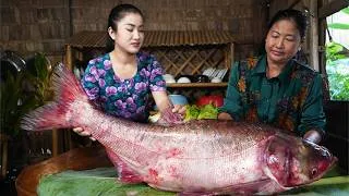 Thumbnail: Sreypov Life Show: Big fish cooking by Ladies chef | Yummy home style cooking