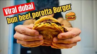 Thumbnail:  Viral Dubai bun porotta burger recipe | beef burger recipe | Malayalam 