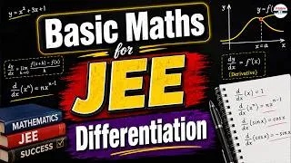Thumbnail: 📘 Basic Maths for JEE 2027 | Differentiation from Scratch | Complete Foundation Lecture