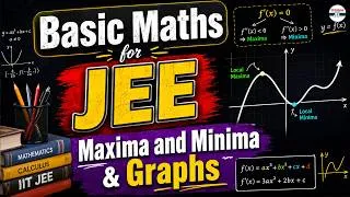 Thumbnail: 📘 Basic Maths for JEE 2027 | Maxima & Minima + Graphs | Complete Foundation Lecture