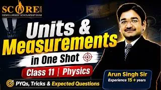 Thumbnail: Units & Measurements One Shot | Class 11 | PYQs, Tricks & Expected Questions | NEET Prep