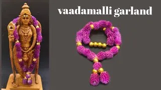 Thumbnail: Vadamalli garland 🪷🌸/ வாடாமல்லி பூ மாலை /Vadamalli flower garland for God / Garland  / Flower malai