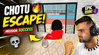 Thumbnail: 😱 CHOTU ESCAPE HO GAYA! 🔥 | Epic Run & Crazy Mission 😂🎮 | Gaming Shorts