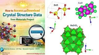 Thumbnail: How to Access and Download Crystal Structure Data from Materials Project#|Tamil#