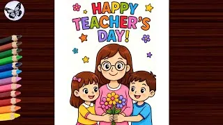 Thumbnail: Teachers Day Drawing Easy ❤️ | Happy Teachers Day Drawing | Teachers Day Special Drawing