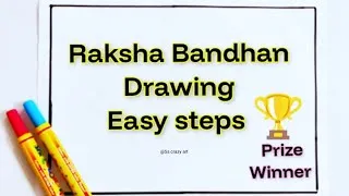 Thumbnail: Happy Raksha Bandhan Drawing easy | Rakesh special drawing | Rakhi drawing easy and beautiful