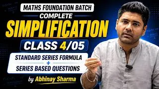 Thumbnail: Complete Simplification | Class 4 | Series Formula | Maths Foundation Batch by Abhinay Sharma