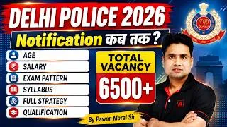 Thumbnail: Delhi Police New Vacancy 2026 | Delhi Police Syllabus, Exam Pattern & Salary | Complete Details