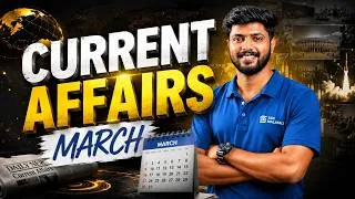 Thumbnail: MARCH 2026 || CURRENT AFFAIRS || SSC CGL, CHSL, GD, MTS, CPO, RRB NTPC, PSC #currentaffairs