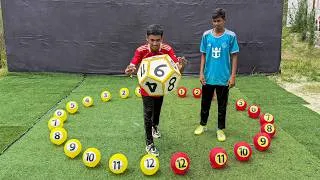 Thumbnail: Who will pop 1-12 number ballon first & win the 12 number diamond dice challenge ? part2