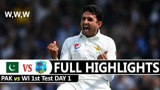 Thumbnail: Full Highlights | Pakistan VS West Indies 1st Test Match Day 1 Highlights 2026 | Pak VS Wi
