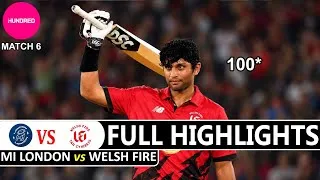 Thumbnail: Full Highlights | Welsh Fire VS Mi London | The Hundred Leauge 2026 | Match 6