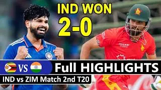Thumbnail: Full Highlights | India VS Zimbabwe 2nd T20 Match Highlights 2026 | IND VS ZIM