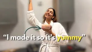 Thumbnail: Making the easiest dinner ever and burning it? 😂 Living alone is fun :) #vlog #cooking #livingalone