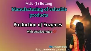 Thumbnail: Manufacturing of valuable products | Production of Enzymes | detailed notes 💯